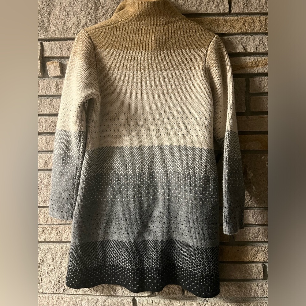 Gio & Gio Wool Blend Long Cardigan Made in Italy SZ S - Picture 7 of 7